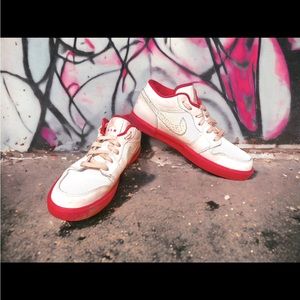 Jordan 1 Phat Low Elephant Print Swoosh - Rare Shoe! Youth6